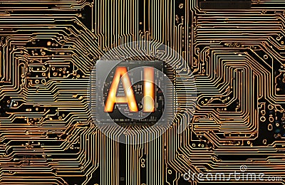 Ai images icon, artificial intelligence, 3d vector illustration, free image. Cartoon Illustration